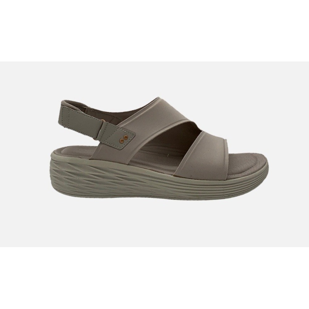 Ryka Stretch Neoprene Wedge Sandals Nicolette Silver Cloud 7M